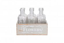 набор стеклянных бутылок flowers в Рязани