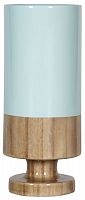 ваза настольная rustic chic tube blue wood в Рязани