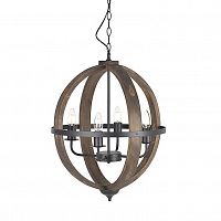 люстра на 4 рожка коричневого цвета в Рязани