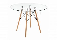 стол стеклянный nixon (eames style) натуральное дерево в Рязани