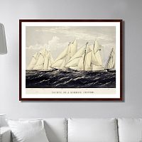 картина: yachts on a summer cruise, 1871г. в Рязани