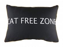 подушка с надписью cat free zone в Рязани