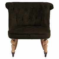 кресло amelie french country chair серо-коричневое в Рязани