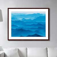 картина: mountain silhouettes in the brandenburg alps, austria в Рязани