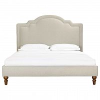 кровать двуспальная 160х200 бежевая cassis upholstered в Рязани