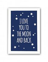 постер to the blue moon and back а3 в Рязани