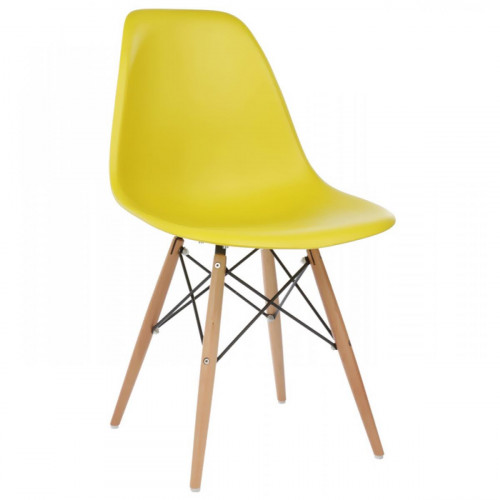 стул деревянный eames pc-015 yellow в Рязани