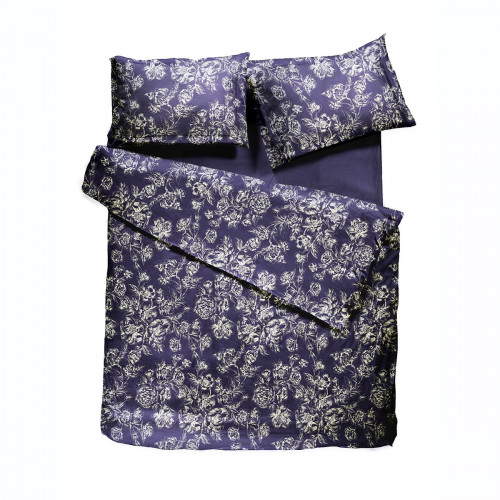 комплект постельного белья decoflux сатин евро peony indigo в Рязани