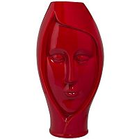 ваза голова женщины бордовая 19,5х16,5х37,5 см в Рязани