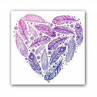 постер heart а3 (фиолетовый) в Рязани