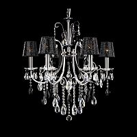 люстра md92721-6a от illuminati прозрачная/черная/ хром в Рязани