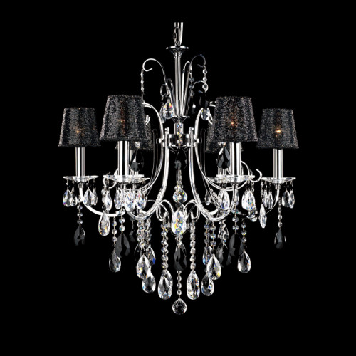 люстра md92721-6a от illuminati прозрачная/черная/ хром в Рязани