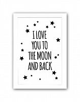 постер to the white moon and back а4 в Рязани