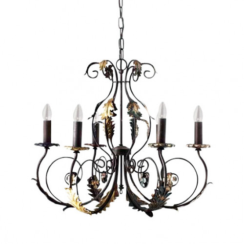 люстра 4962/6_v0580 от mm lampadari коричневая в Рязани
