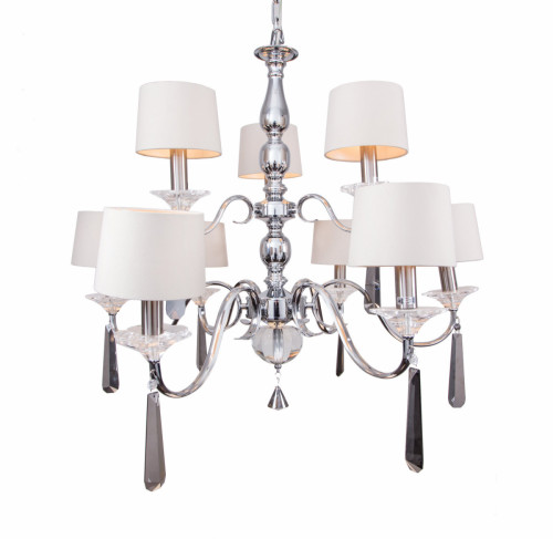 люстра nickel and black crystal хром в Рязани