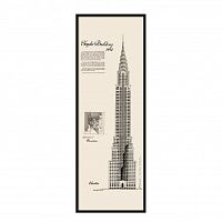 постер chrysler building черный в Рязани