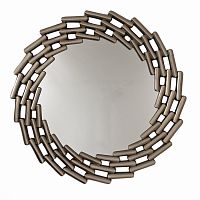 зеркало большое круглое в витой раме silver leaf в Рязани