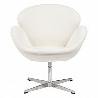 кресло swan chair белое в Рязани