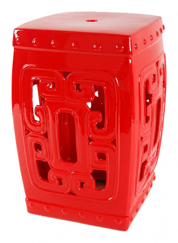 керамический столик-табурет oriental stool red в Рязани