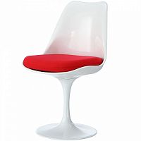 стул eero saarinen style tulip chair красная подушка в Рязани