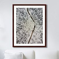 картина: winter road view в Рязани