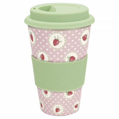 кружка на вынос strawberry pale pink в Рязани