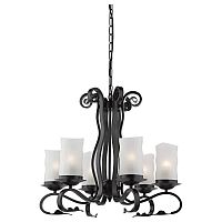 подвесная люстра arte lamp scroll a7915lm-6bk в Рязани