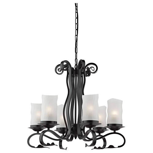 подвесная люстра arte lamp scroll a7915lm-6bk в Рязани