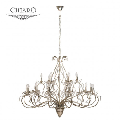 подвесная люстра chiaro валенсия 299010918 серебро в Рязани