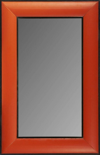 красное зеркало настенное прямоугольное luxury & nobility red big в Рязани