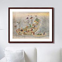 картина: scenes of traders in nagasaki, 1750г. в Рязани