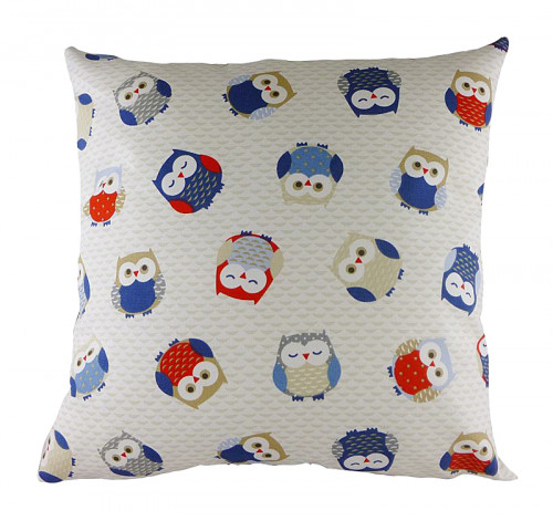 подушка с принтом owl print blue в Рязани