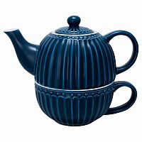 чайник с чашкой alice dark blue в Рязани