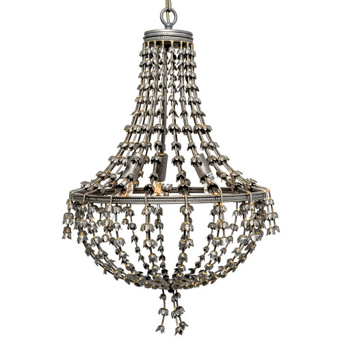 люстра «адела» темное серебро с золотистыми деталями в Рязани