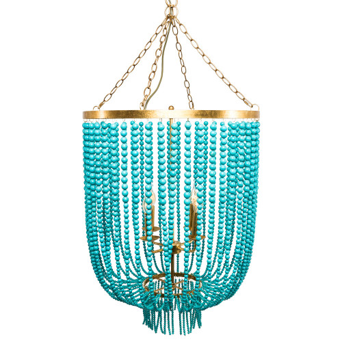 люстра «туркуаз» 3000 бусин на нитях в Рязани