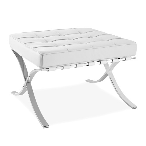 пуф barcelona style белая кожа в Рязани