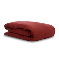 пододеяльник изо льна бордового цвета essential 200х200 в Рязани