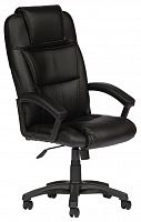 компьютерное кресло tetchair бергамо (крестовина пластик, обивка кож/зам) для руководителя в Рязани