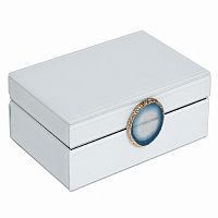 шкатулка для украшений белая 20x7,5x14 см в Рязани