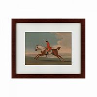 картина: chestnut racehorse exercised by a trainer, 1730 в Рязани
