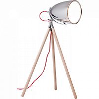 лампа настольная chromatic tripod на деревянном штативе в Рязани