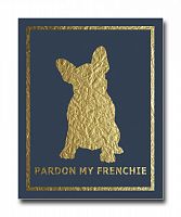 постер french dog на синем фоне a3 в Рязани