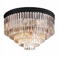 люстра odeon ceiling 80 черное основание, прозрачное стекло в Рязани