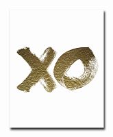 постер xo золотой a4 в Рязани