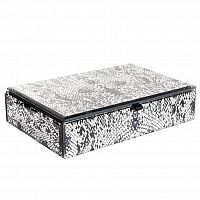 шкатулка для украшений кобра серая 23x15x5 см в Рязани