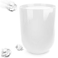 контейнер мусорный с крышкой step белый в Рязани