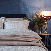 комплект постельного белья decoflux сатин семейный victoria ivory в Рязани