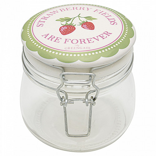 банка стеклянная strawberry pale green в Рязани