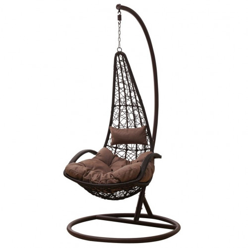 кресло подвесное rocco коричневое в Рязани