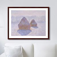 картина: haystacks (effect of snow and sun), 1891г. в Рязани